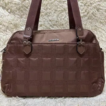 컨디션 최상 beside u 비사이유 나일론 토트백 브라운 대용량