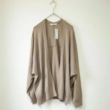 [택 포함 새상품] 빅 사이즈 LL 지라 돌먼 니트 가디건 브라운