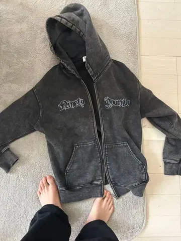 9090 얀거송 콜라보 후드티