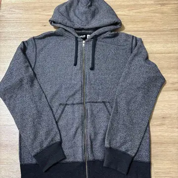 [배송비 포함] 그레이 풀 집업 후드 부착 후드티