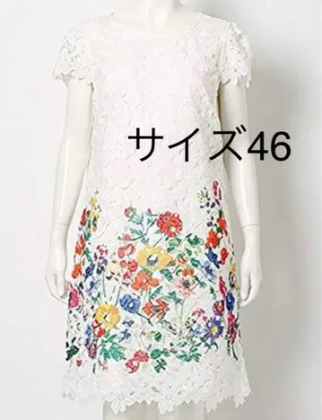 로즈 티아라 케미컬 레이스 보타니컬 케미컬 레이스 원피스 46