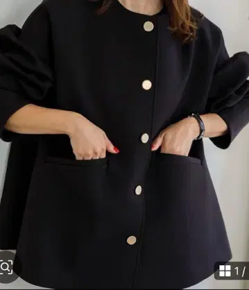 LITEN 리텐 본딩 텐트 코트 블랙