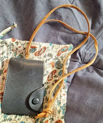 화순 씨 키케이스 블랙 가죽