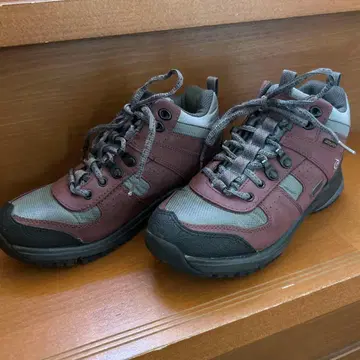 트레킹 슈즈 버건디/그레이