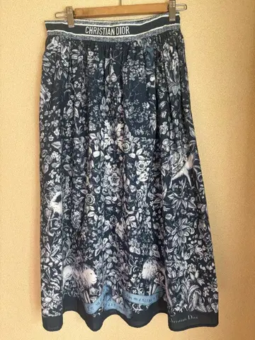 패턴 플레어 스커트 여성용