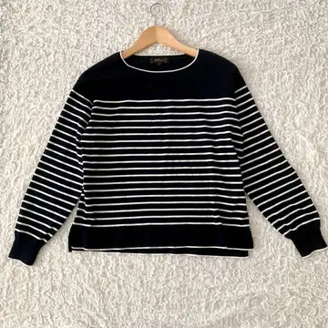 리플렉트 11호 보더 니트 풀오버 상의