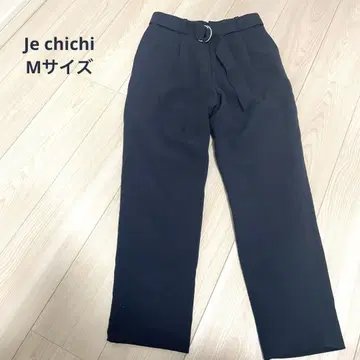 Je chichi 네이비 와이드 팬츠 벨트 포함