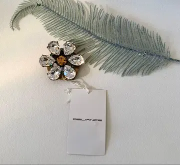 RELIANCE 꽃 모양 스카프 클립 펜던트 겸용