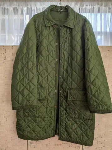 LAVENHAM 퀼팅 코트 그린