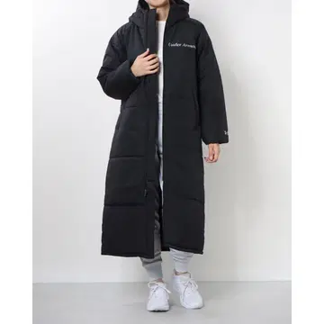 언더아머 블랙 롱 코트 벤치 코트 L 사이즈