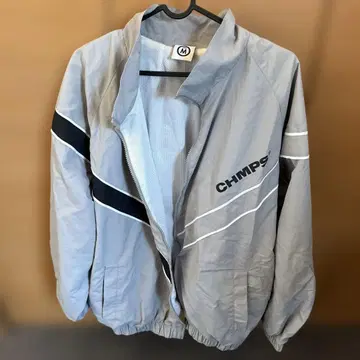 CHAMPS 그레이 나일론 자켓