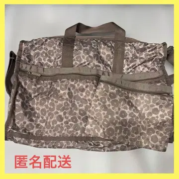 레스포 표범 무늬 보스턴 백