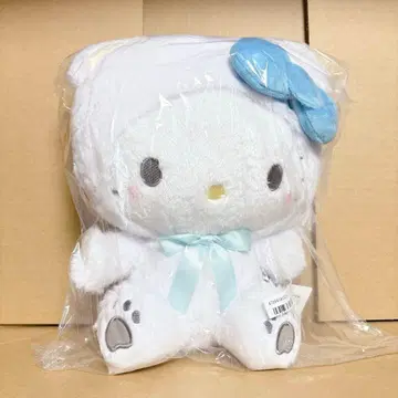 미사용 새상품 산리오 캐릭터즈 화이트 베어 인형 BIG 타입 키티