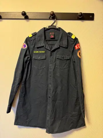 X-GIRL 네이비 자켓 코트