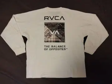 [ 새상품급 ] RVCA 루카 여성용 롱 슬리브 T셔츠 화이트 S