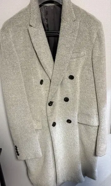 [ EMPORIO ARMANI ] 그레이 더블 브레스트 체스터 코트