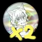 문호 스트레이독스 난자타운 콜라보 나카하라 츄야 캔 배지 2개 세트