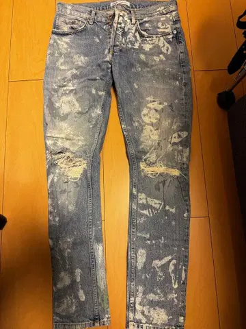 ZARA 페인트 팬츠