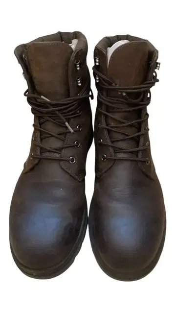 Zara origins 브라운 가죽 워크 부츠 미드컷