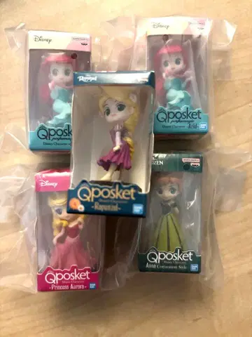 Qposket 디즈니 프린세스 피규어 세트