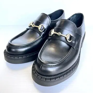 컨디션 최상 펠리코 써니 비트 로퍼 블랙 가죽 24cm 이탈리아제