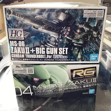 미개봉 HG 빅 건 + RG 자쿠 2 양산형