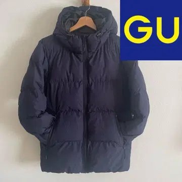 GU 히트 패디드 블루종 다운 자켓 네이비 L 사이즈 네이비