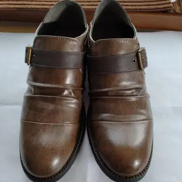 유키코 키미 남성용 브라운 가죽 신발