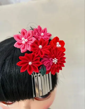 브라이스 츠마미자이쿠 16 헤어콤 (1/6 인형) 후리소데 기모노