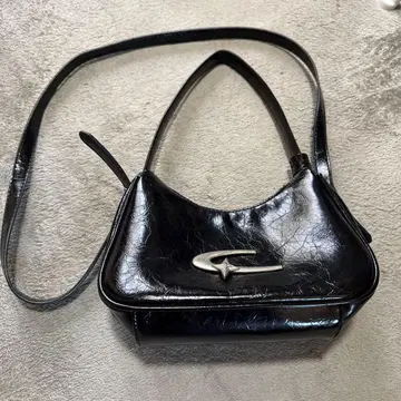 y2k 별 로고 백 핸드백