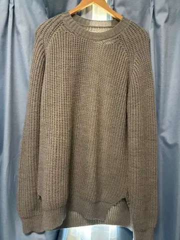 카즈유키 쿠마가이 attachment 니트 그레이 샘플 상품 사이즈 3