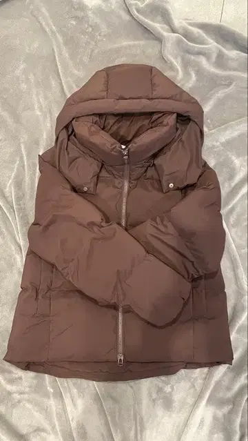 GU 웜 패디드 블루종 M 다크 브라운