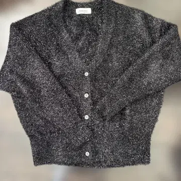 아르페쥬 스토리 블랙 라메 가디건