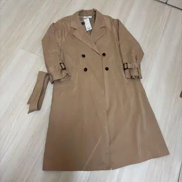 [ 미사용 새상품 ] RAY CASSIN 베이지 트렌치코트 F 사이즈