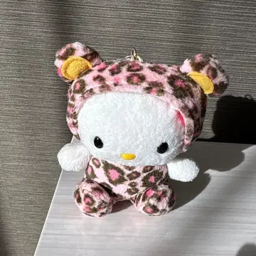 헬로키티 레오파드 무늬 키링