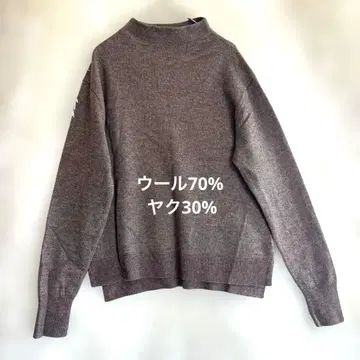 울 70% 야크 30% 얇은 소재 니트 가벼운 보틀넥 288