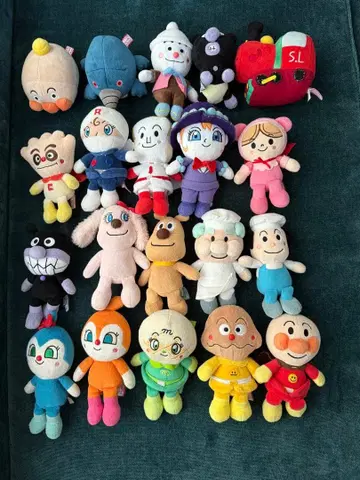 호빵맨 봉제 인형 세트