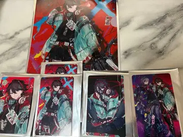 니지산지 Stun Mode 사에구사 아키나 사진풍 카드 5장+파일 1장