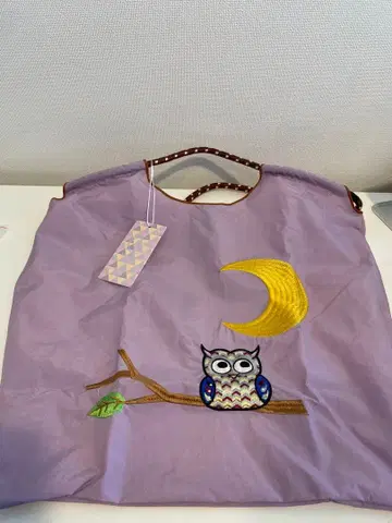 올빼미 자수 토트백 M 사이즈 DK-BC50