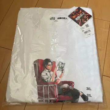 진격의 거인 3XL 화이트 T셔츠 유니클로