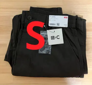 새상품 유니클로 C 와이드 핏 카고 팬츠 S 사이즈 38 다크 브라운