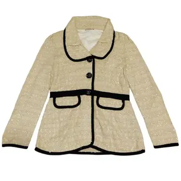 컨디션 최상 오스틴 리드 라메 트위드 자켓 38 베이지