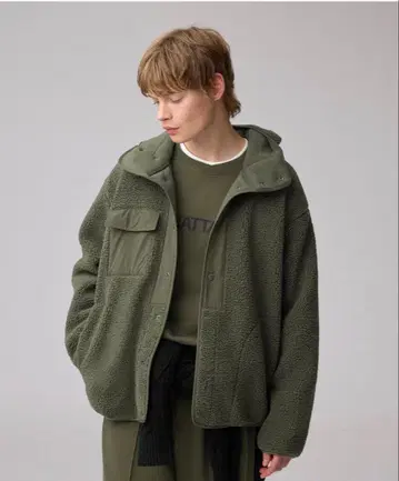 GU 보아 플리스 스냅 후드티 ENGINEERED GARMENTS S