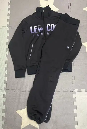 르꼬끄 스포르티브 LE COQ 다크 그레이 저지 M 상하의 여성용