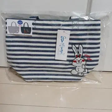 [즉시 구매] 미즈모리 아도 런치 토트 백 리버서블 아도짱 네이비