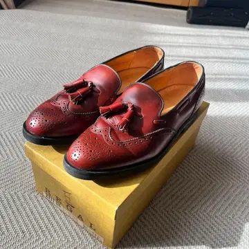 REGAL 다크 레드 태슬 로퍼