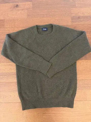 [ 사이즈 M ] Drake's 캐시미어 니트 카키/올리브 그린