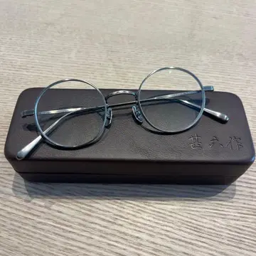 에치젠고쿠 진로쿠작 EZ-027 C-4 실버 티타늄 프레임 안경