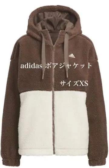 adidas 여성용 풀 집업 후드 부착 보아 자켓 XS