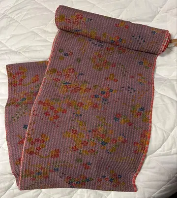 [ 새상품 옷감 ] 쥐색 작은 꽃 단풍